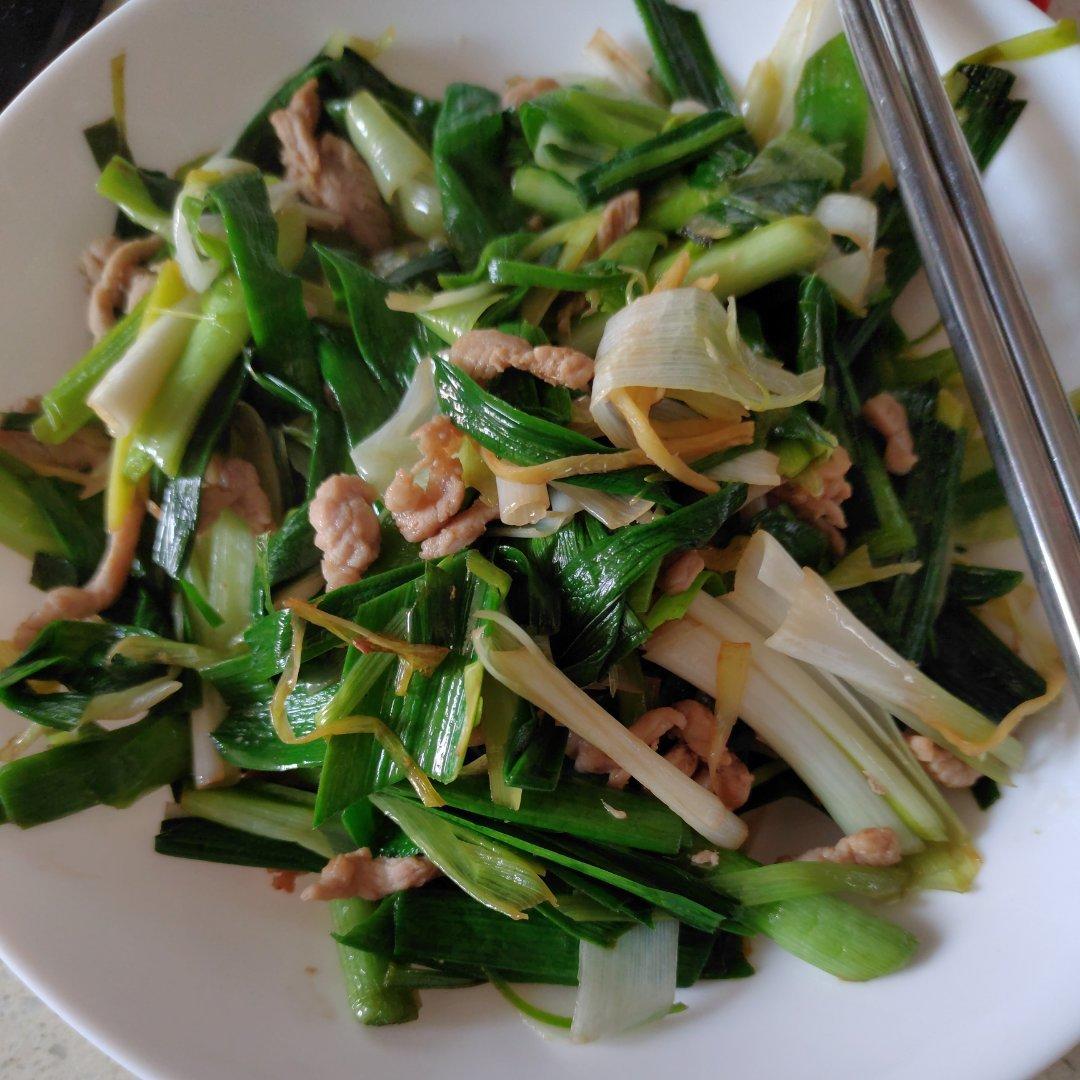 肉丝炒大蒜