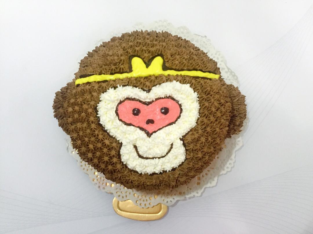 sevenonion做的卡通猴蛋糕