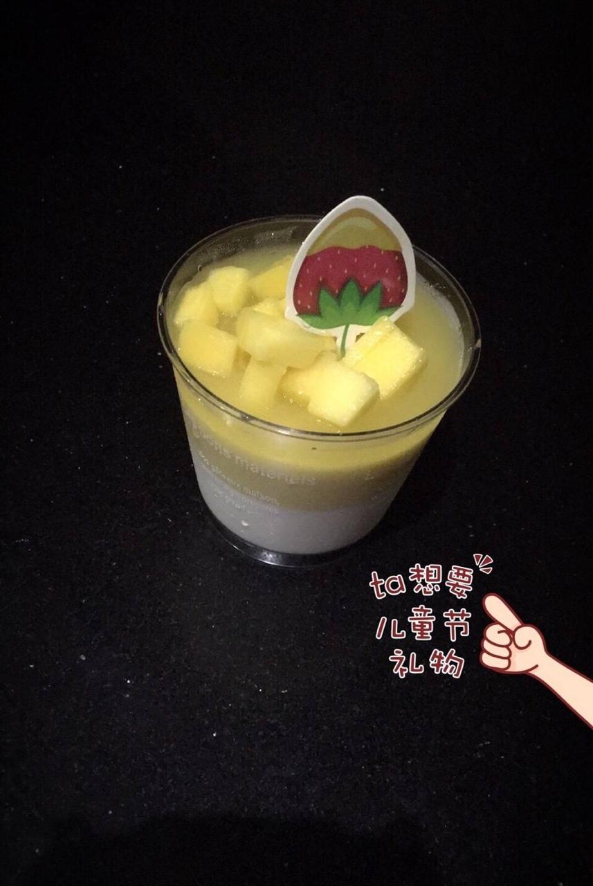 轻食版芒果椰奶布丁