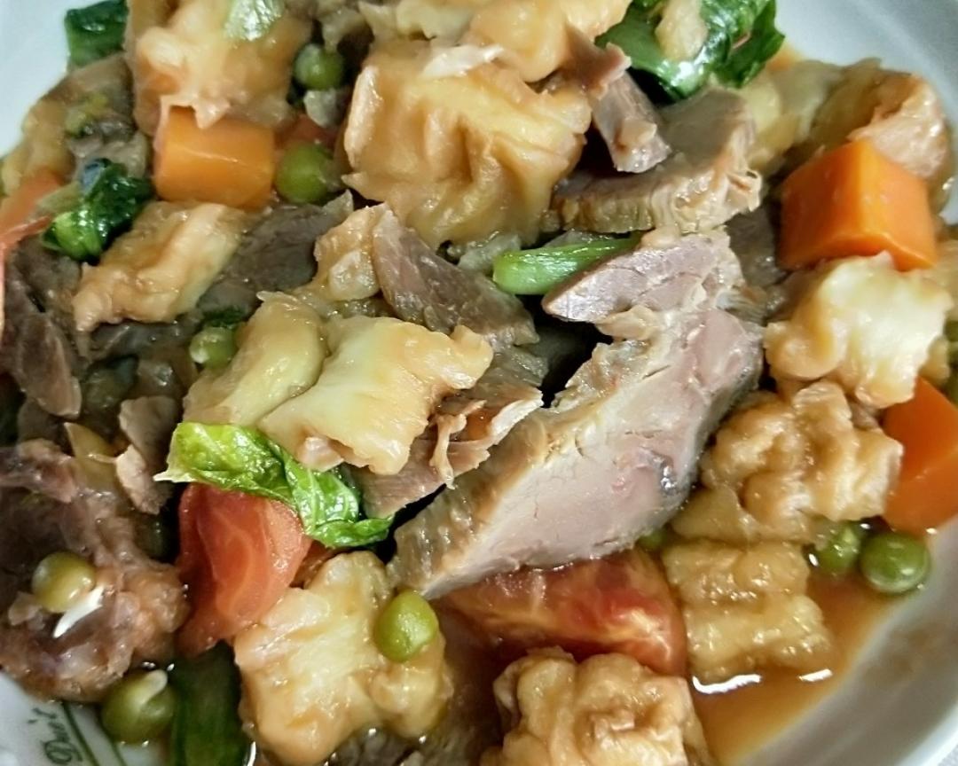 烩油条（油条另类吃法）的做法