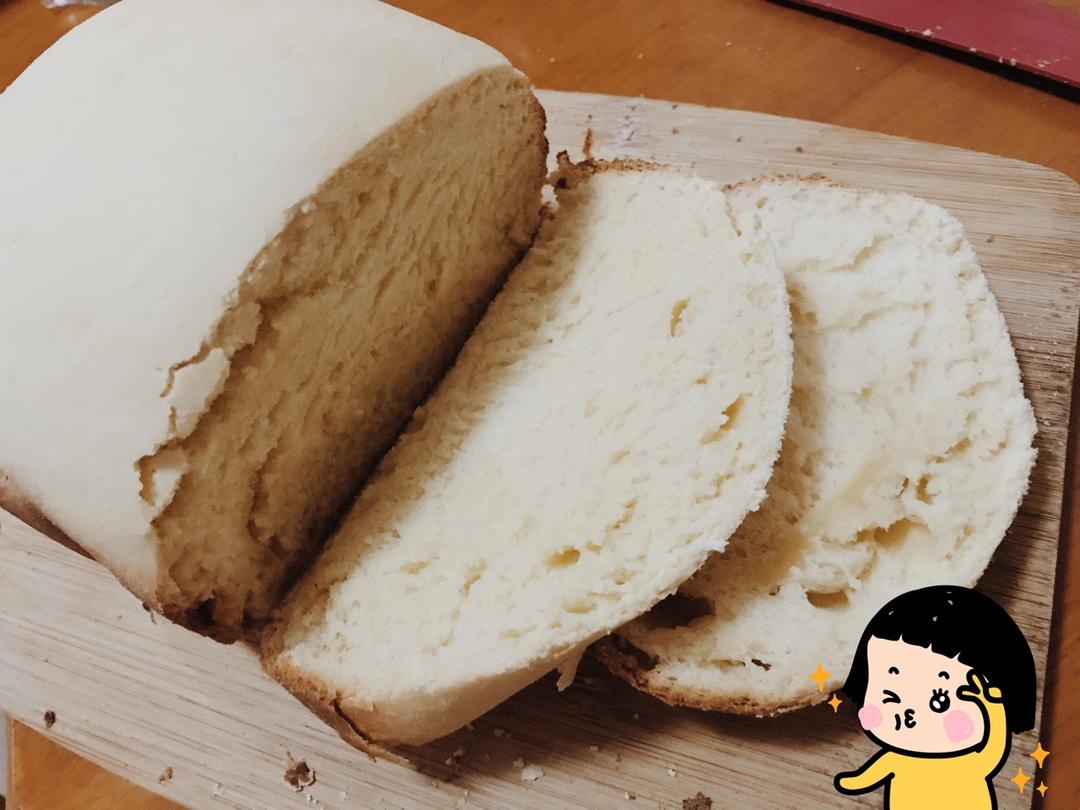 超级好吃的原味面包（面包机版）