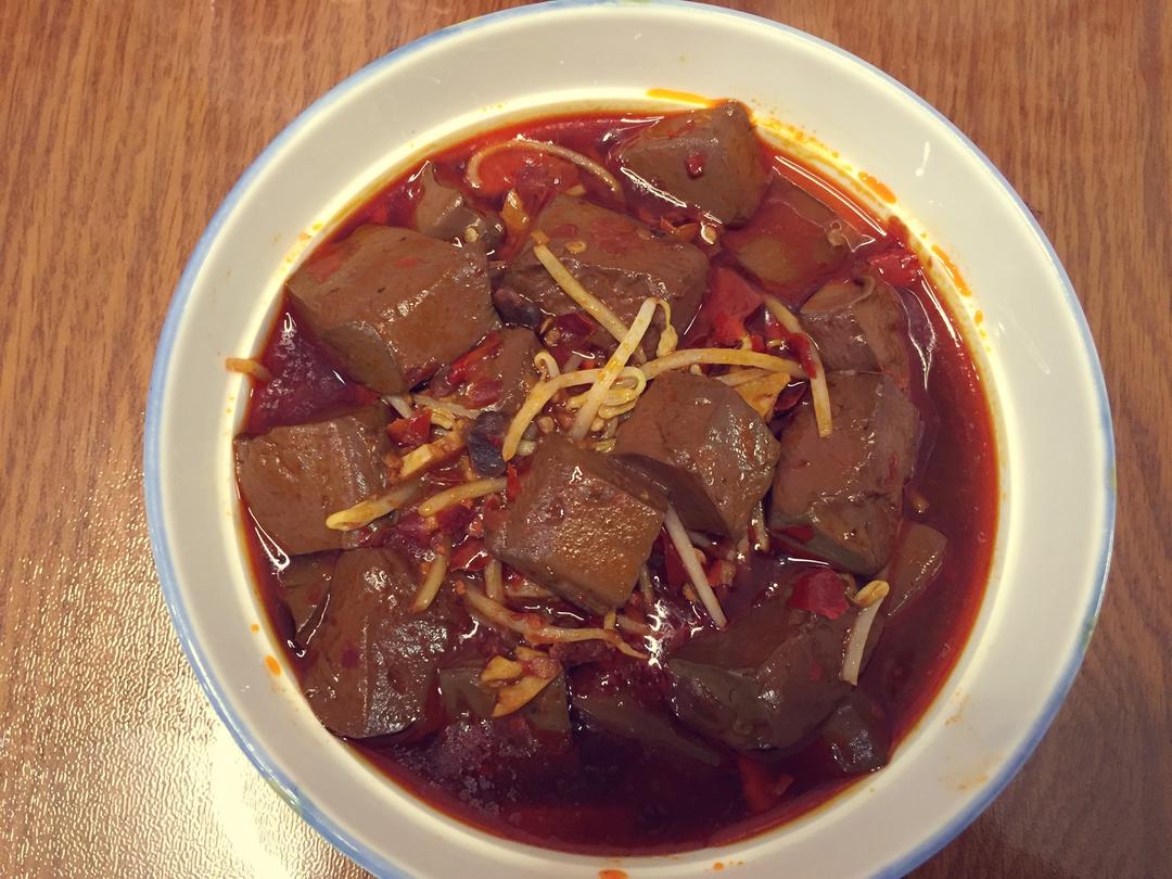 香辣鸭血