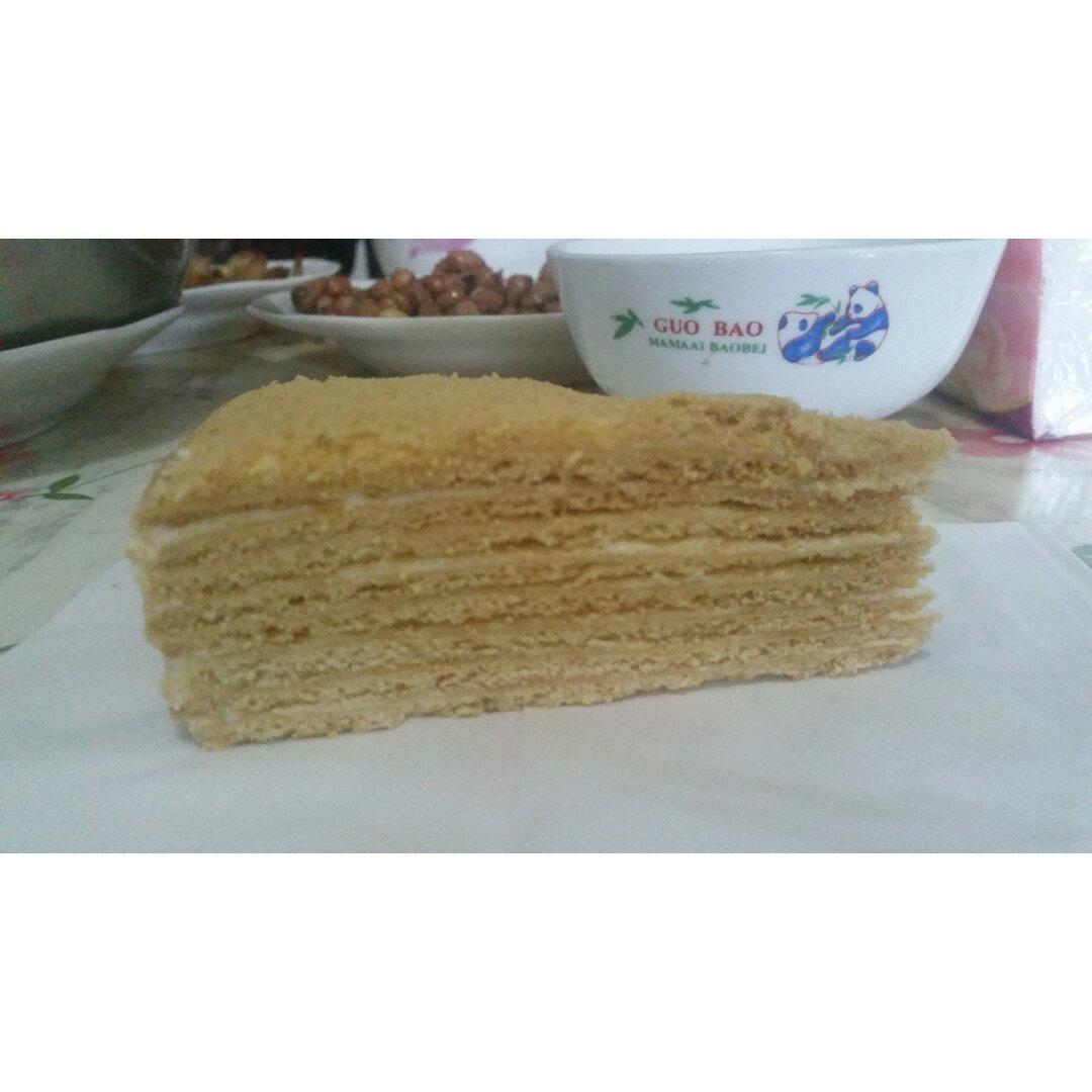 俄罗斯蜂蜜蛋糕   千层蛋糕【又名提拉米苏】