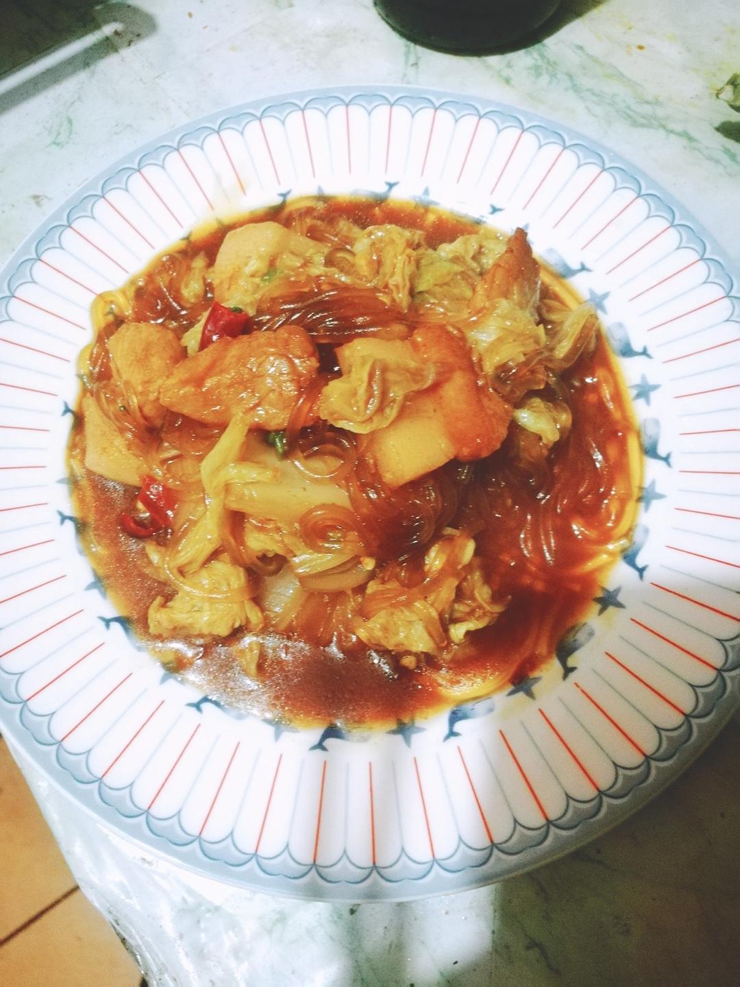 猪肉白菜炖粉条