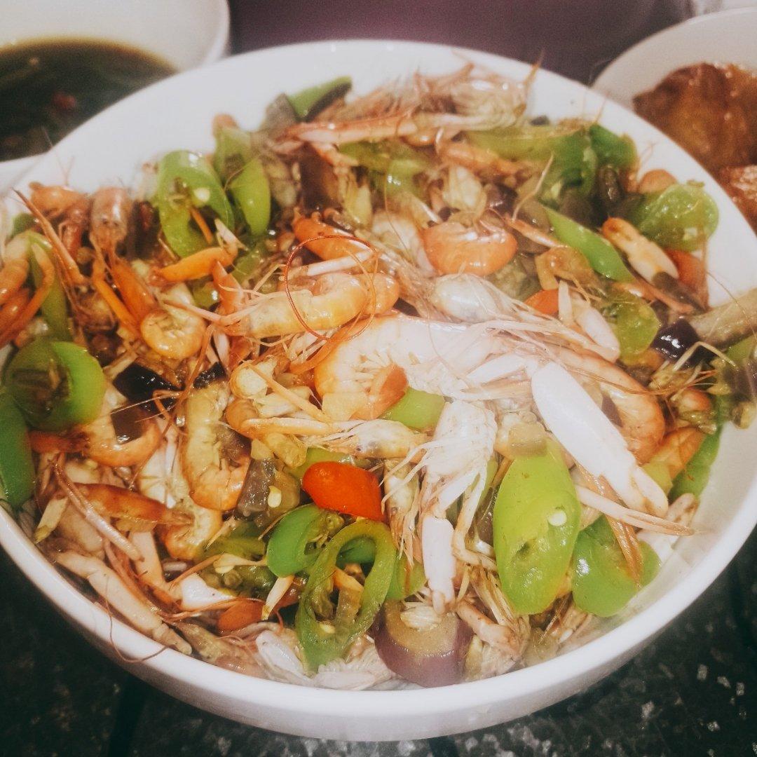 青椒小虾