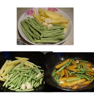 家常菜 土豆焖豇豆的做法 步骤1
