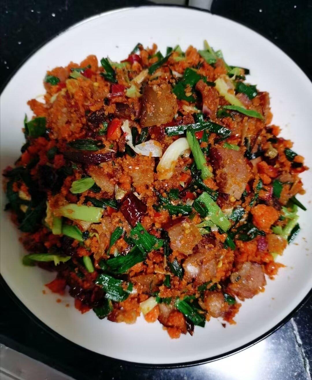 渣海椒炒腊肉