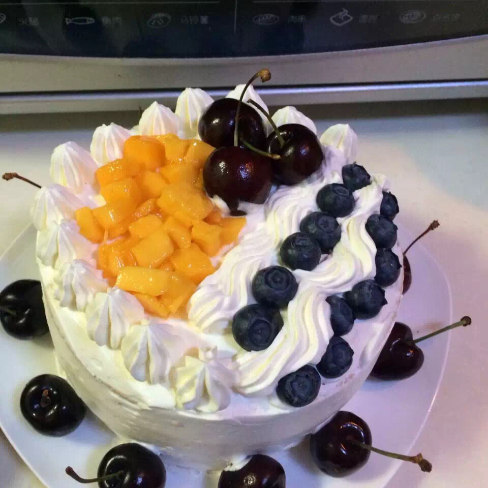 淡奶油裱花蛋糕