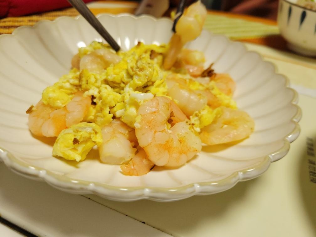 鸡蛋炒虾仁