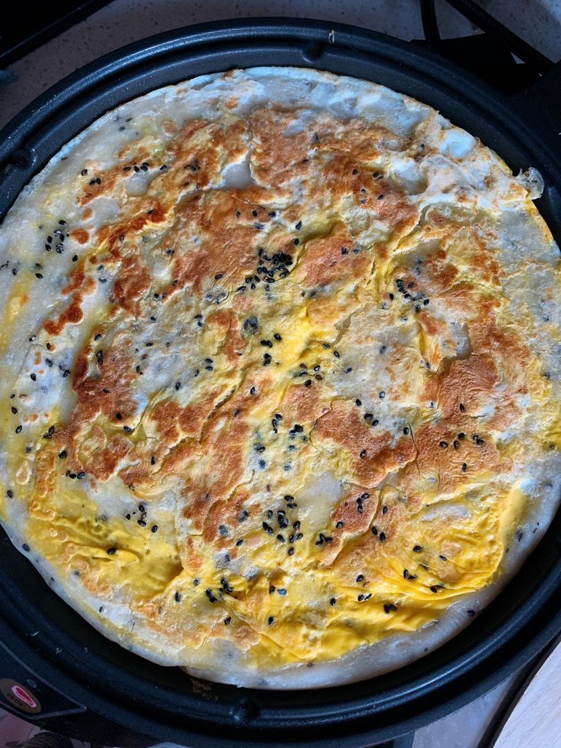 家常芝麻鸡蛋小油饼 柔软劲道 附细节视频详解