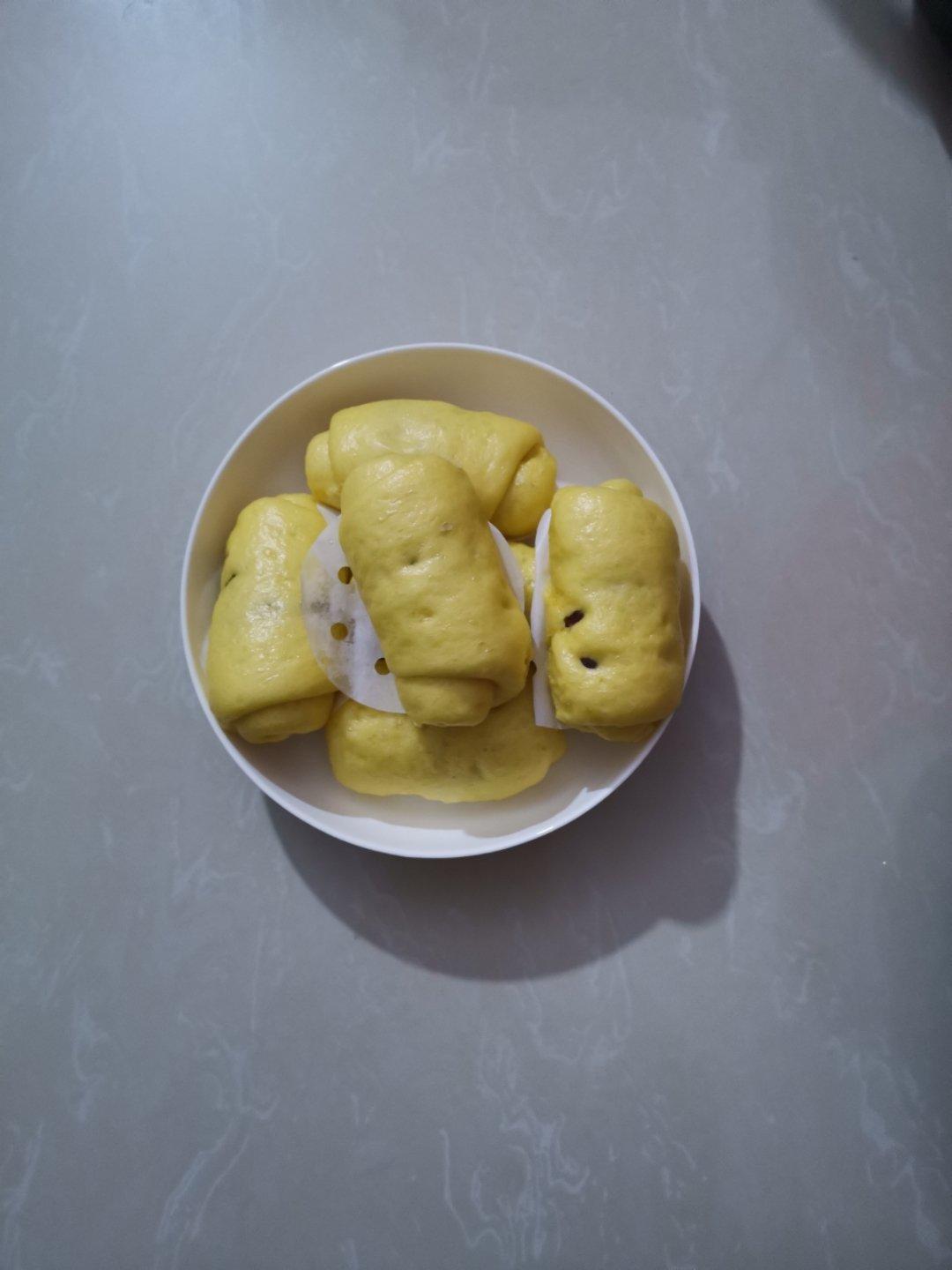 南瓜蜜豆卷 营养又健康 蓬松煊软比面包还好吃 附细节视频详解