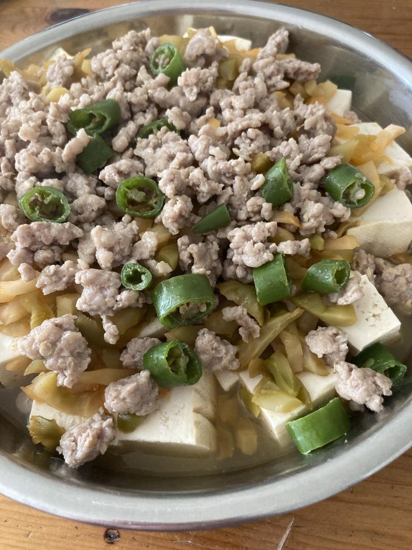 肉末蒸豆腐