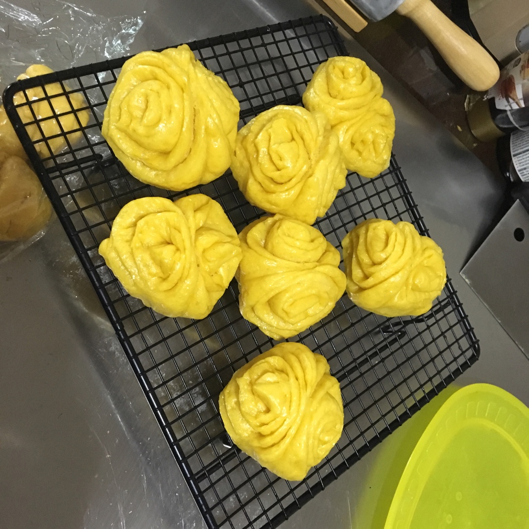 南瓜花卷馒头