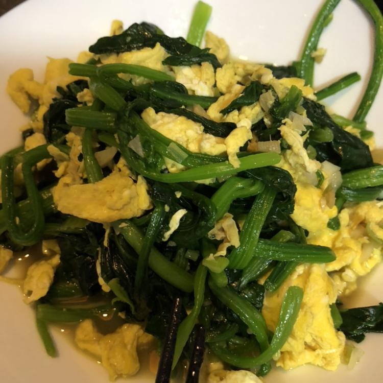 菠菜炒鸡蛋