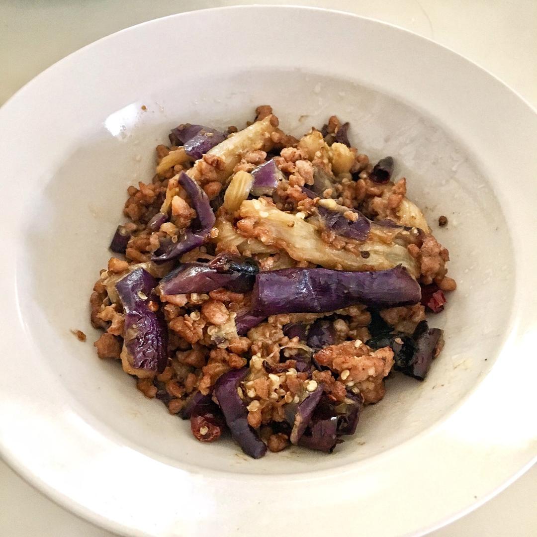 红烧肉沫茄子