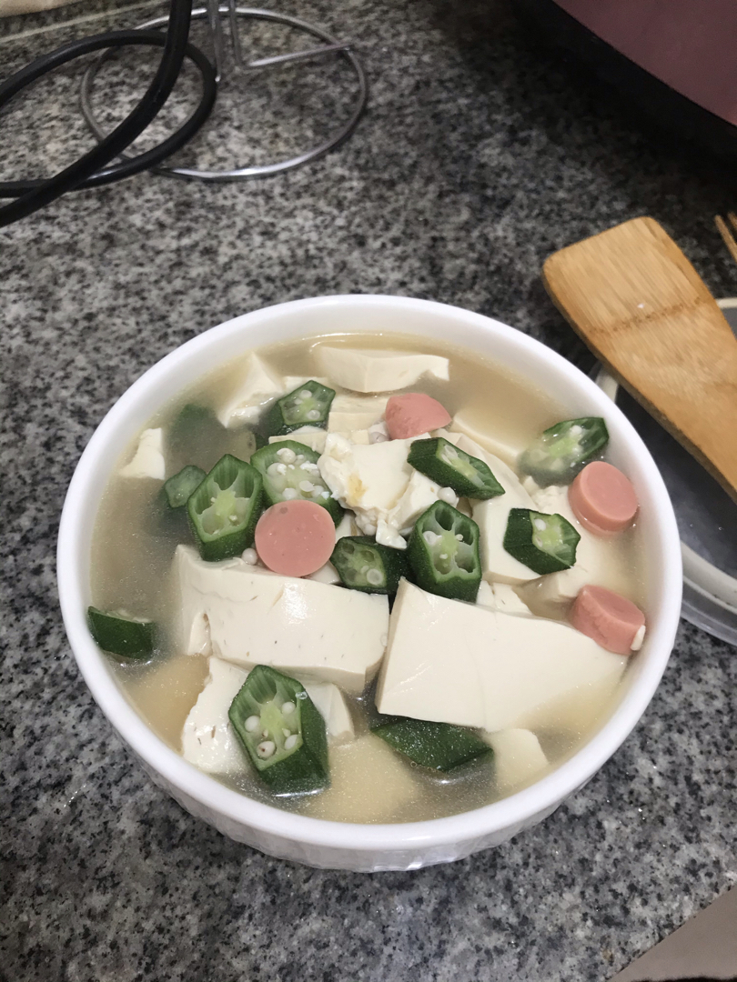 ❤秋葵豆腐汤～比某芙还丝滑🎀