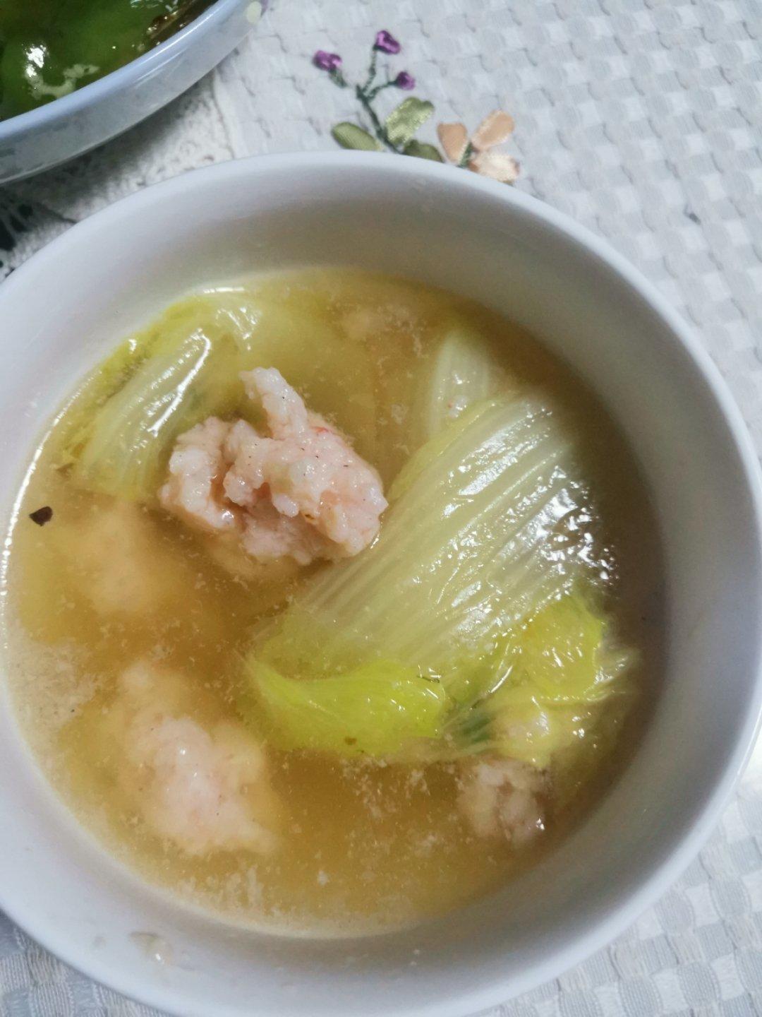 虾滑娃娃菜