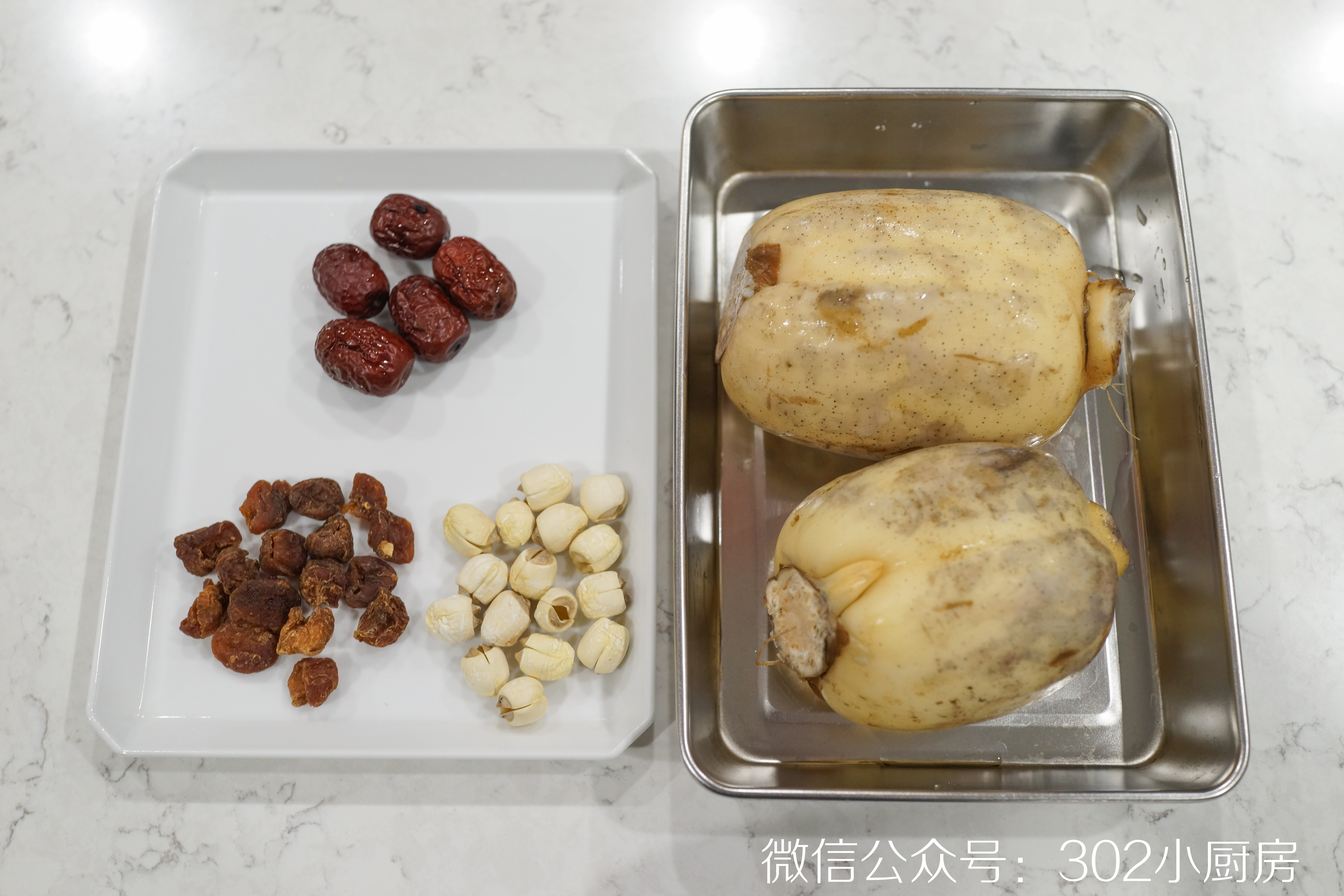 桂圆莲子莲藕汤 （月子餐）<302小厨房>的做法 步骤1