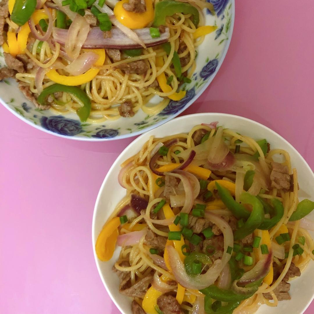 比餐厅好吃的黑椒牛柳意面🍝零失败简单教程