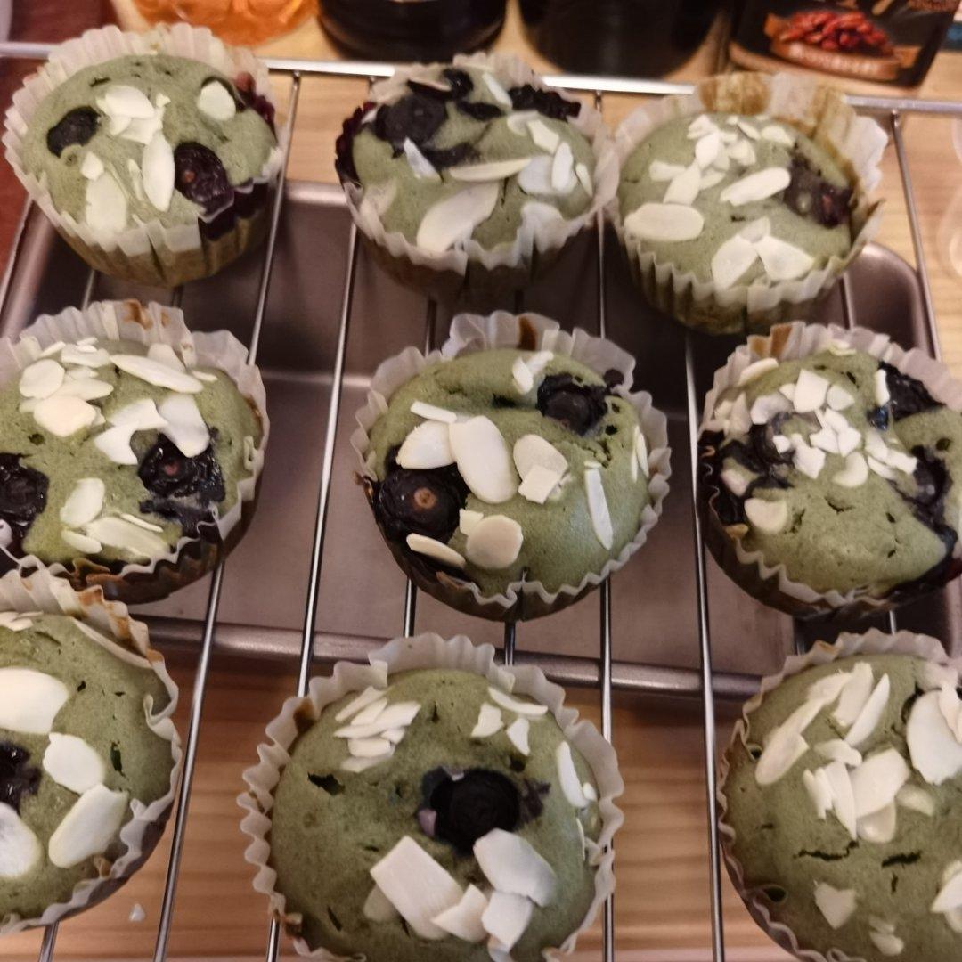 酸甜可口抹茶蔓越莓玛芬蛋糕丨免打发零失败