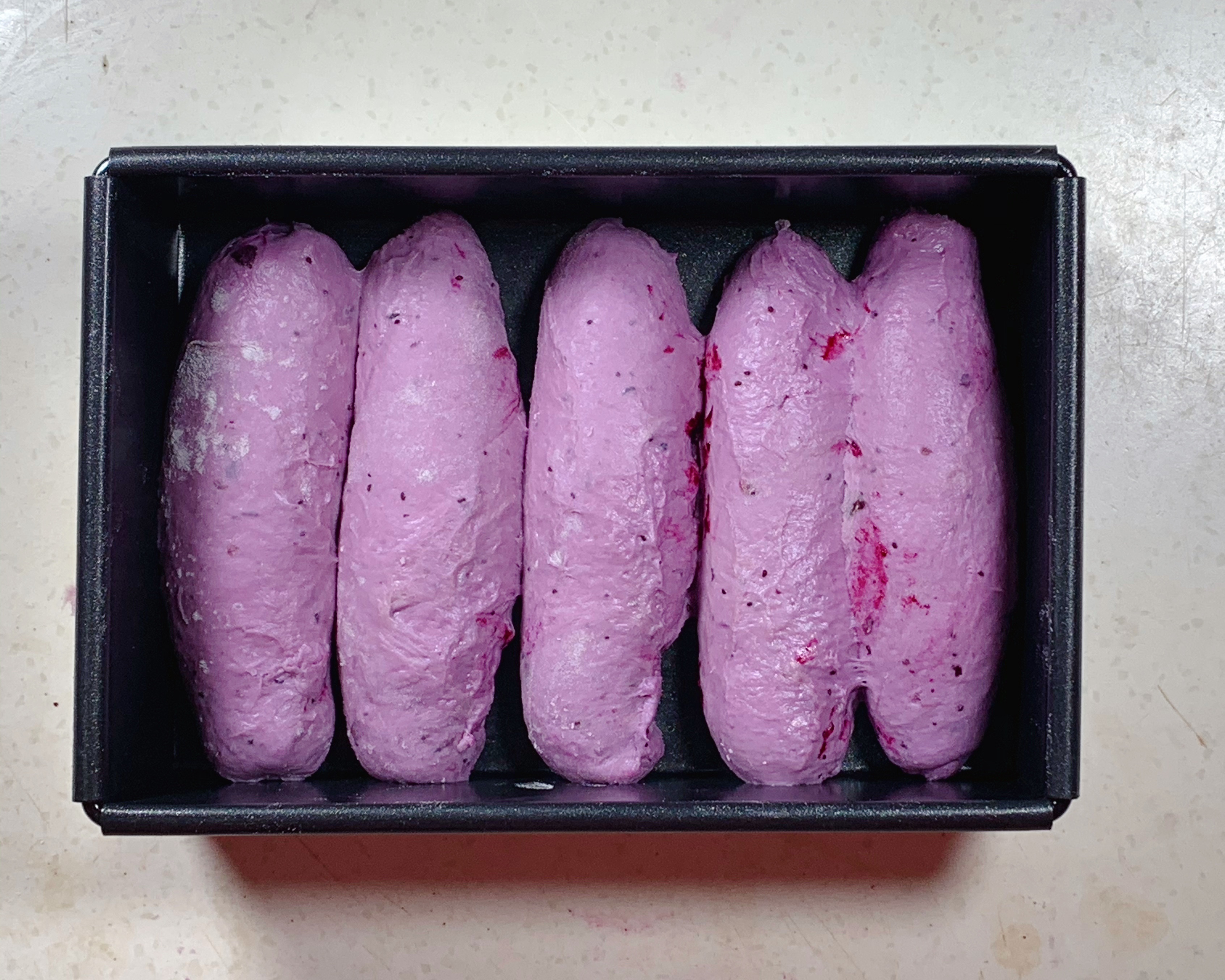 蓝莓酱面包——这个颜色你爱了吗？的做法 步骤9