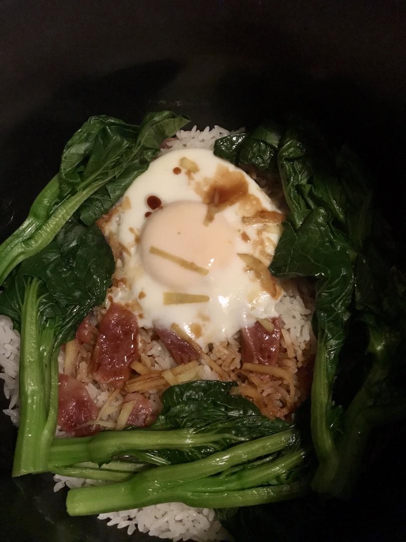 【电饭煲腊肠煲仔饭】