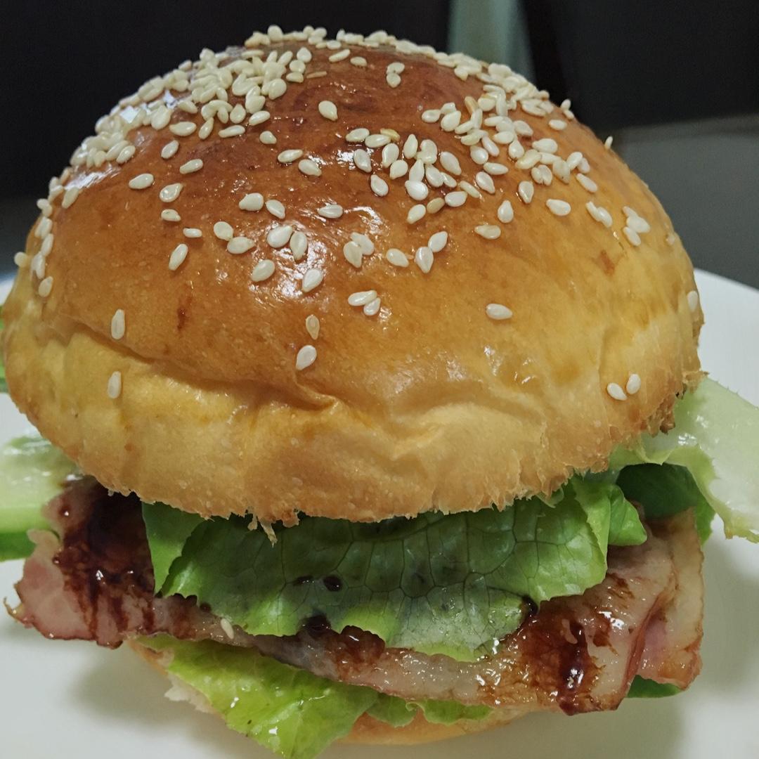 ntffnt做的肯德基早餐汉堡轻松在家做玉米鸡肉汉堡包