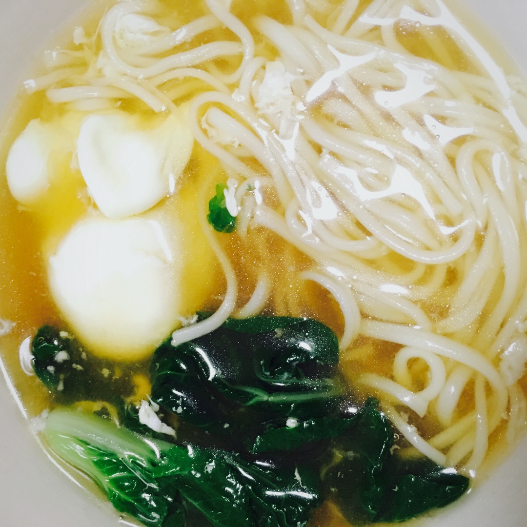 青菜鸡蛋面