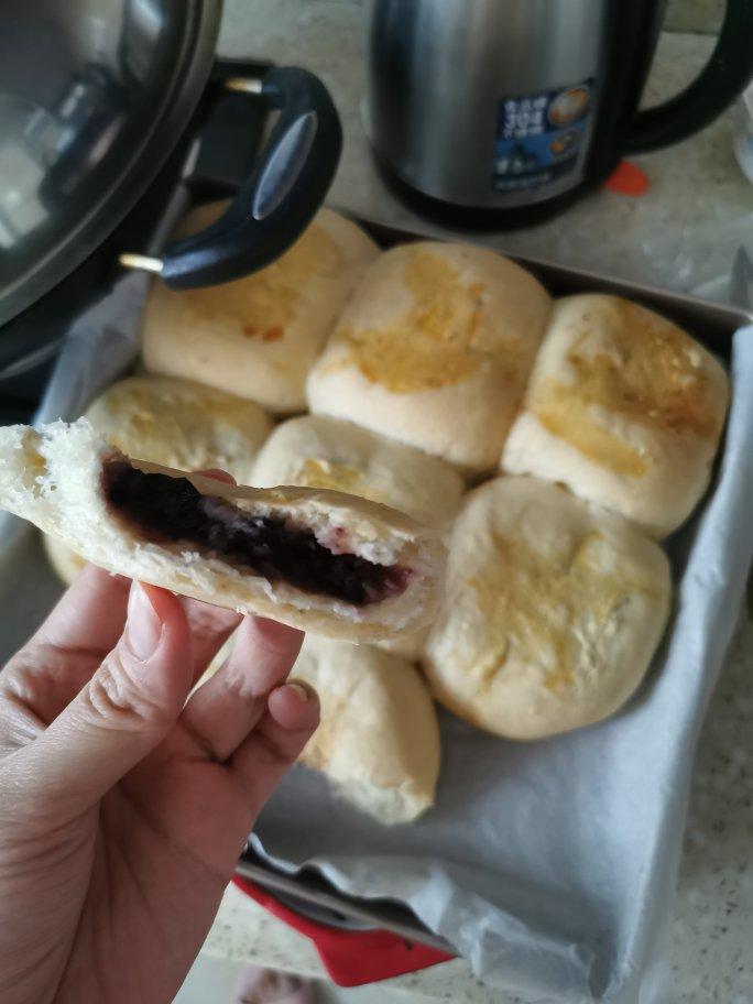 中种芋泥红豆软面包（多图详解手揉面团）