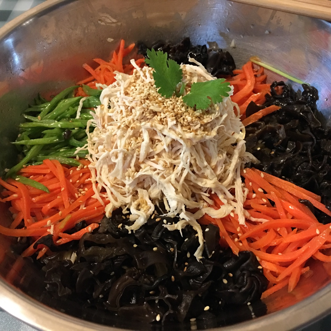 减脂健身｜凉拌手撕鸡丝（香辣&麻油版）