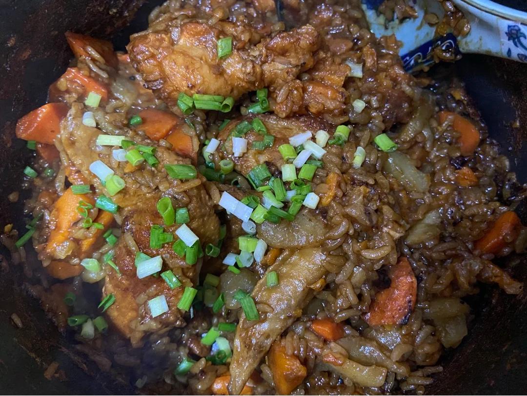 咖喱鸡翅焖饭
