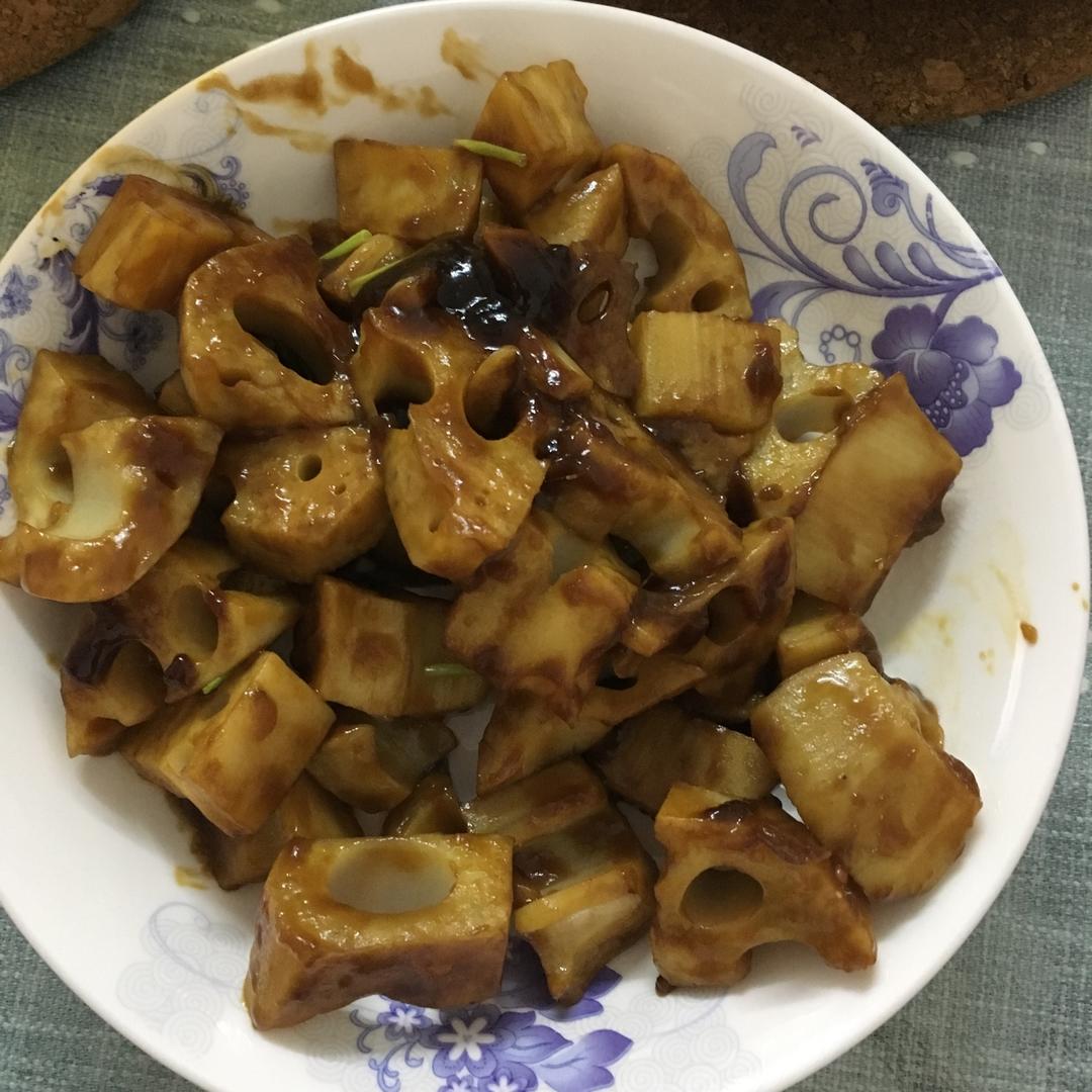 酸甜的开胃菜-  糖醋藕丁