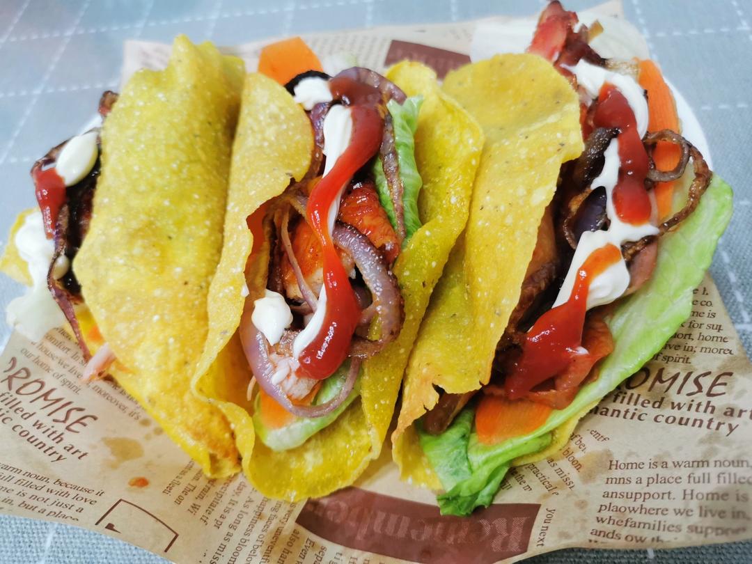 经典墨西哥牛肉塔可Taco Tuesday٩˃̶͈̀௰˂̶͈́و｜夏日轻食#Healthymeals#
