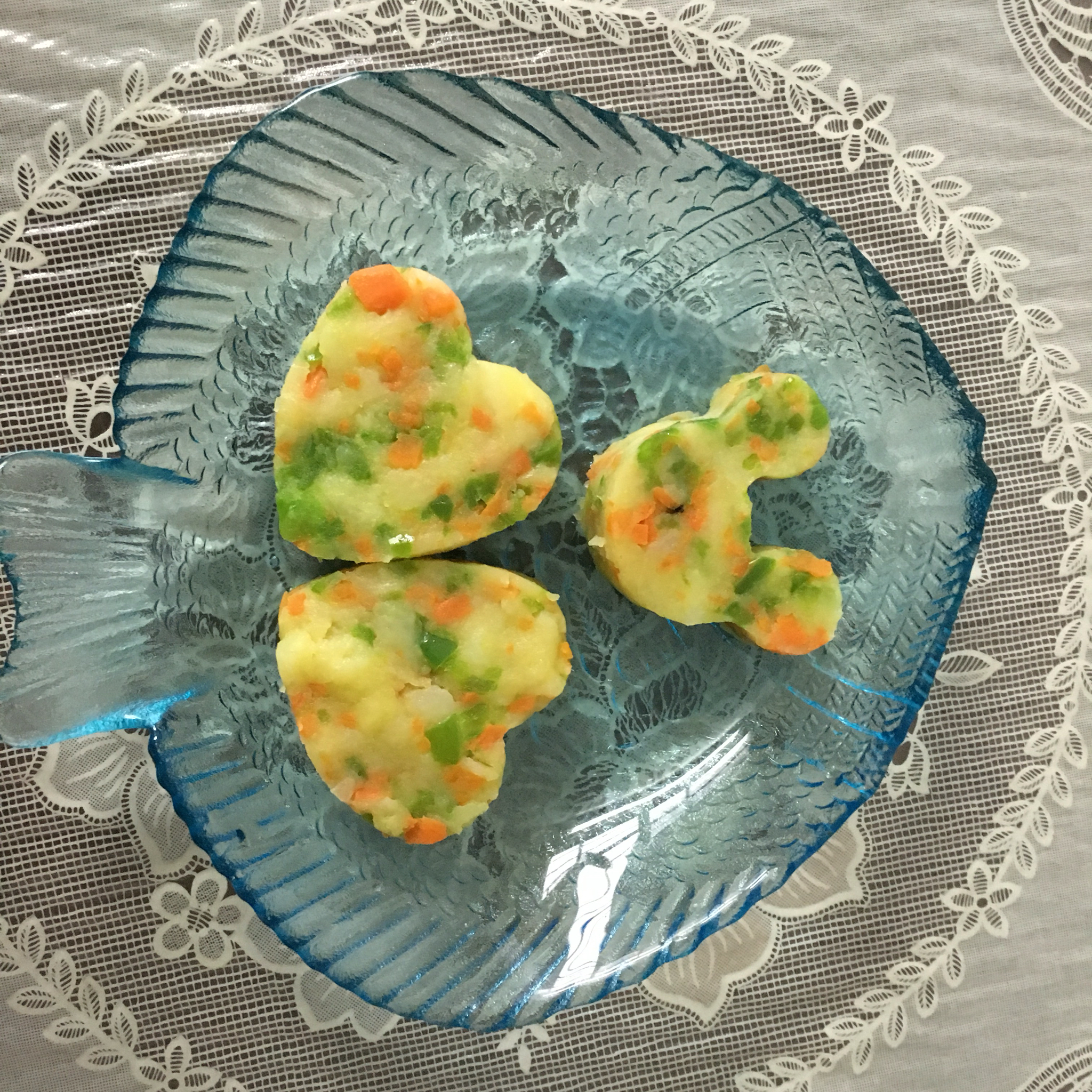 青椒胡萝卜土豆泥