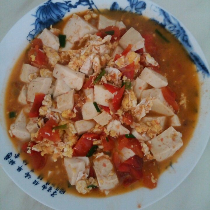 西红柿烧豆腐