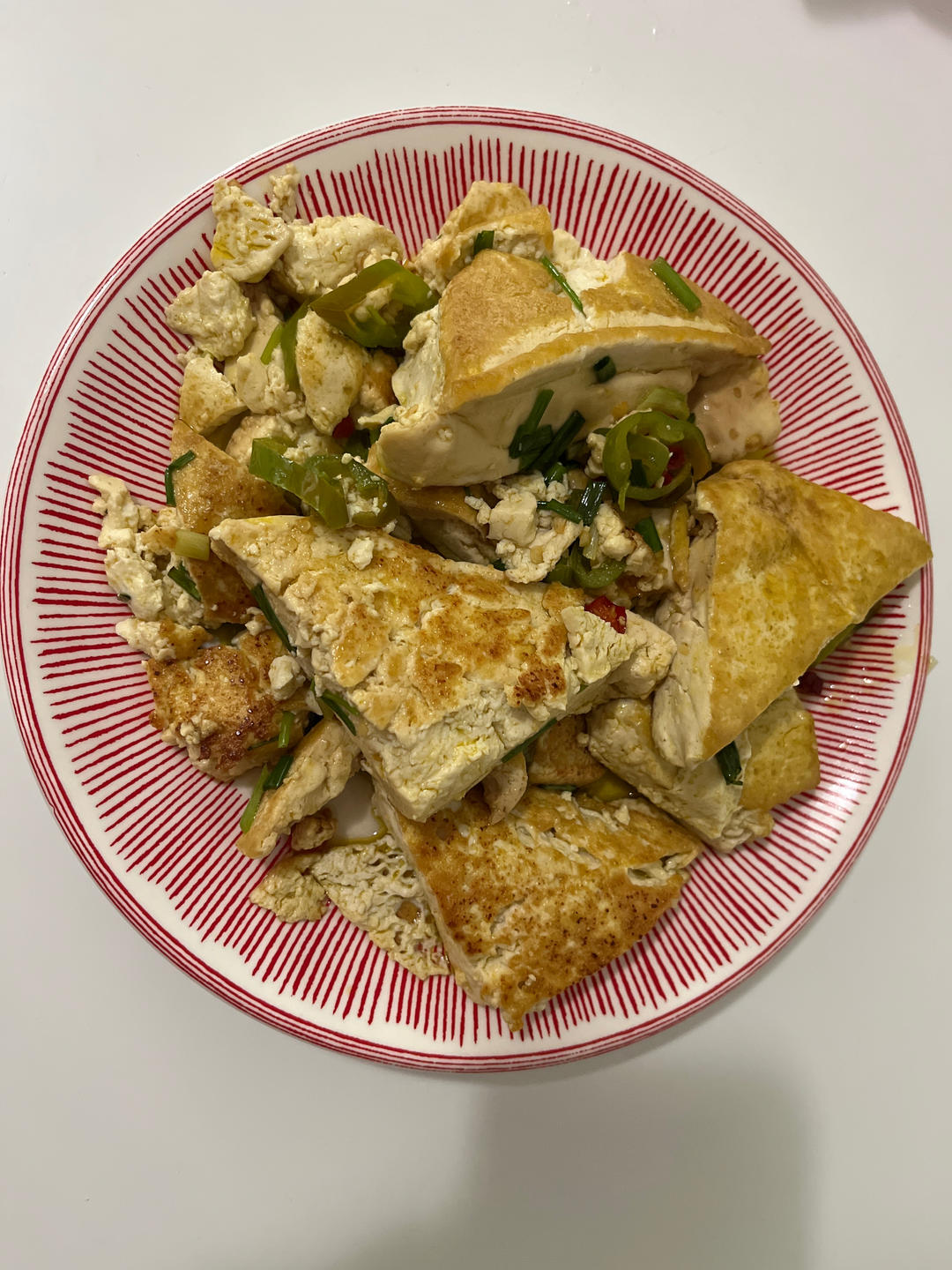 煎白豆腐
