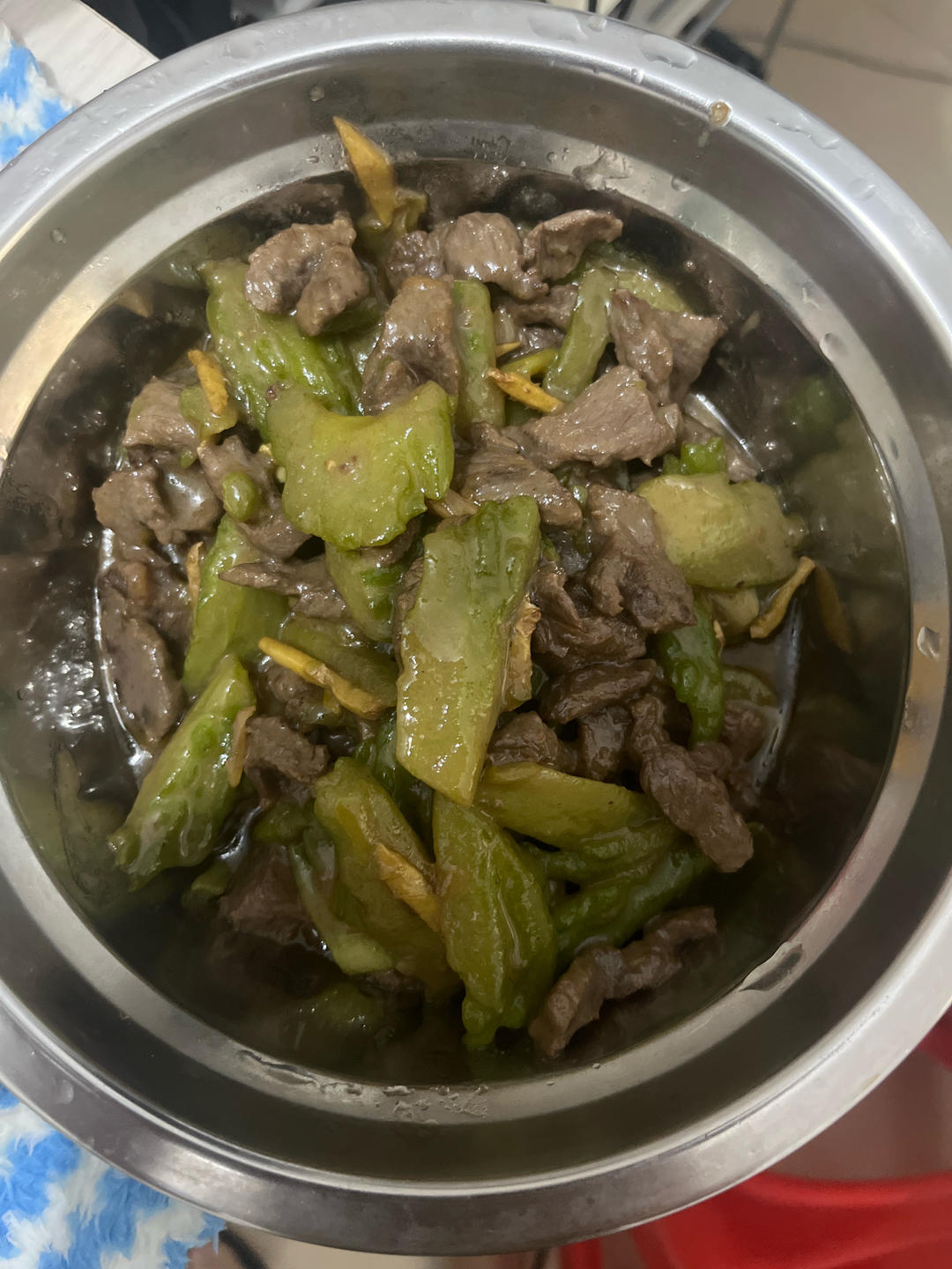 经典粤菜凉瓜牛肉