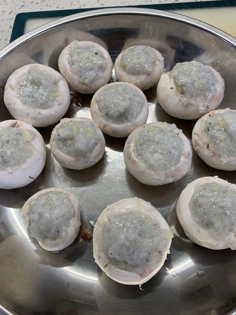 万能酱汁 虾滑酿口蘑