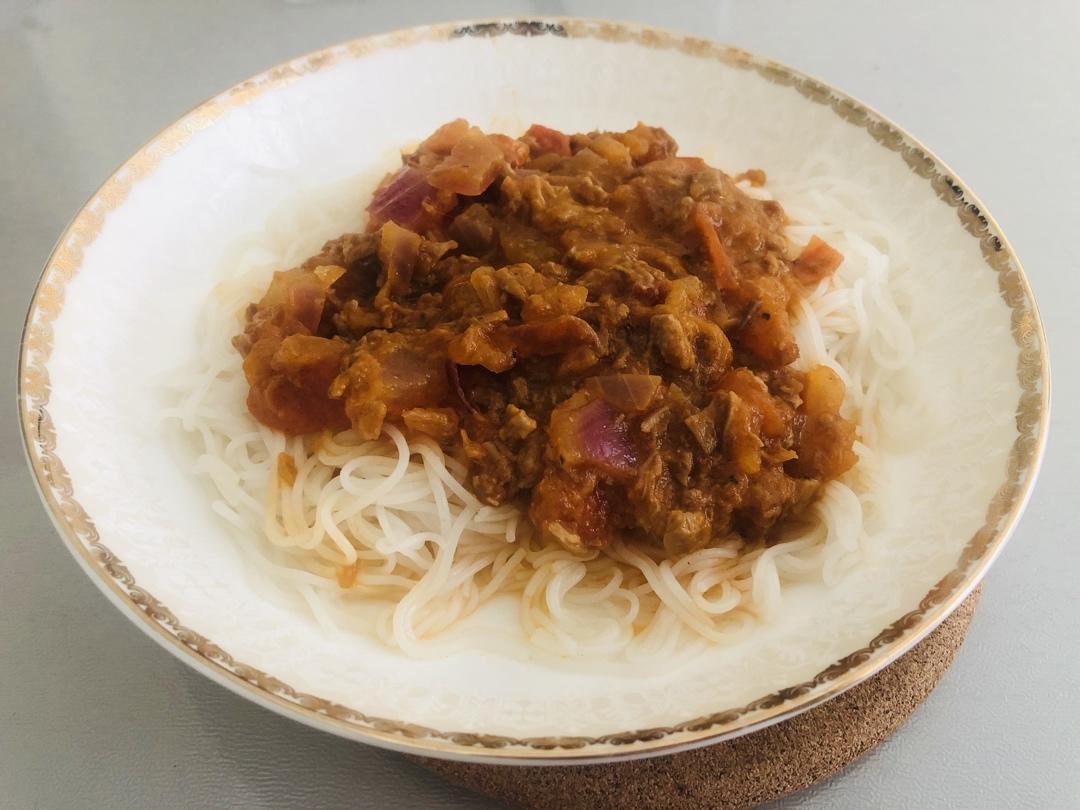 （完胜必胜客的）番茄肉酱意大利面～