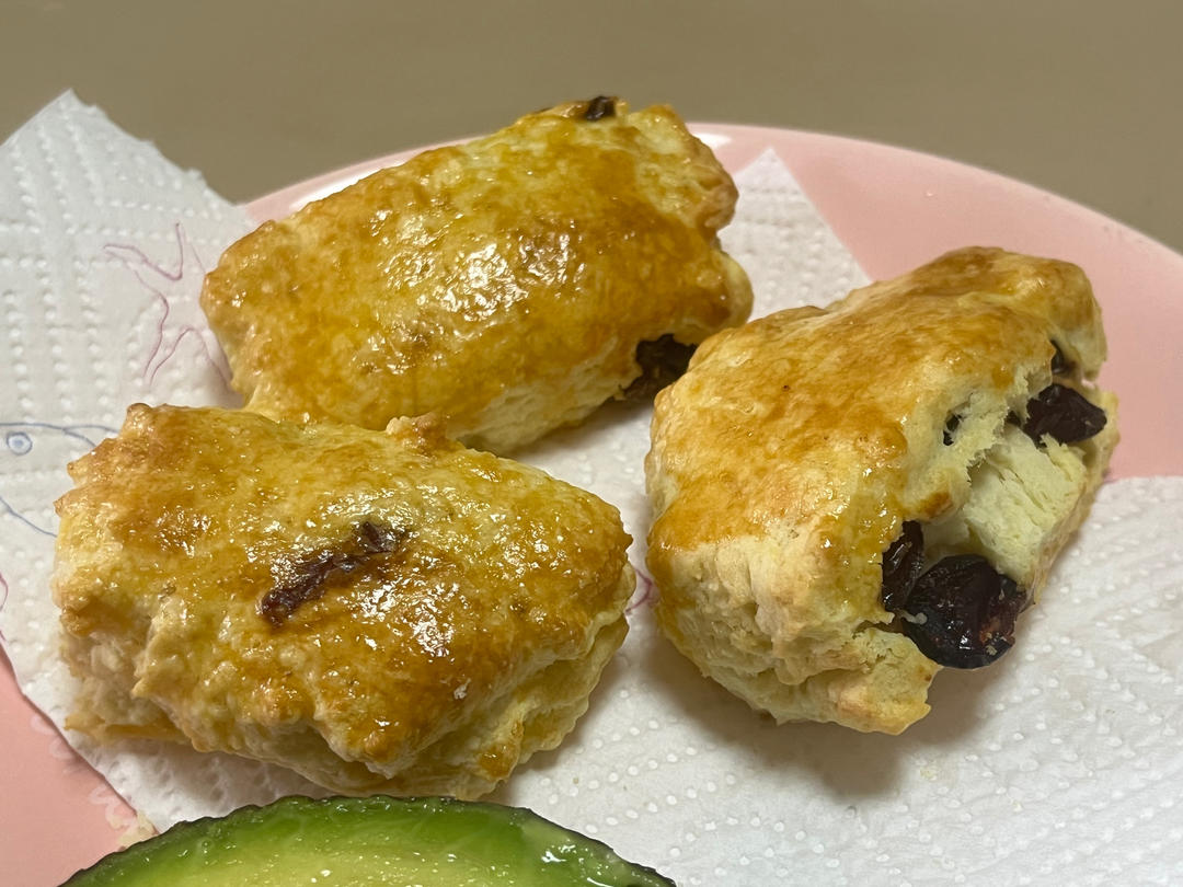 （超简单）空气炸锅蔓越莓司康