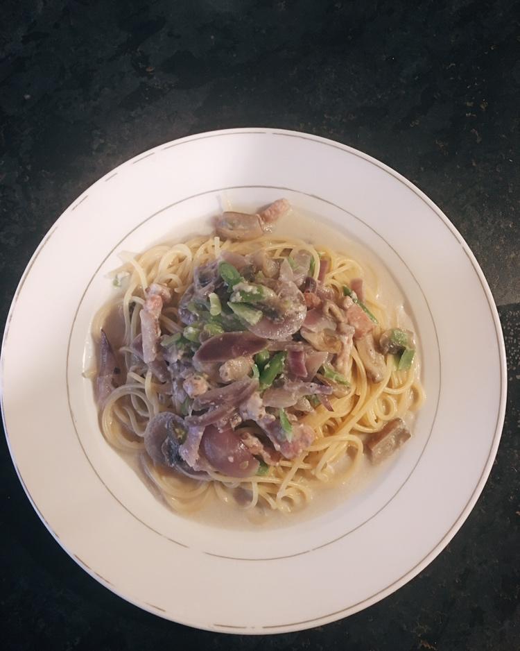 超简单的奶汁培根意面Carbonara