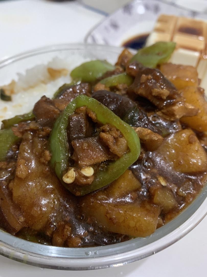 ㊙️香菇土豆肉沫拌饭❗️比外卖还好吃