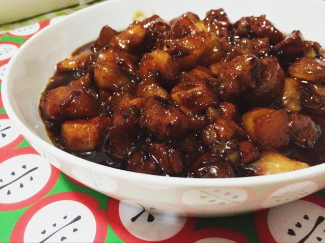 吃着碗里望着锅里的红烧肉