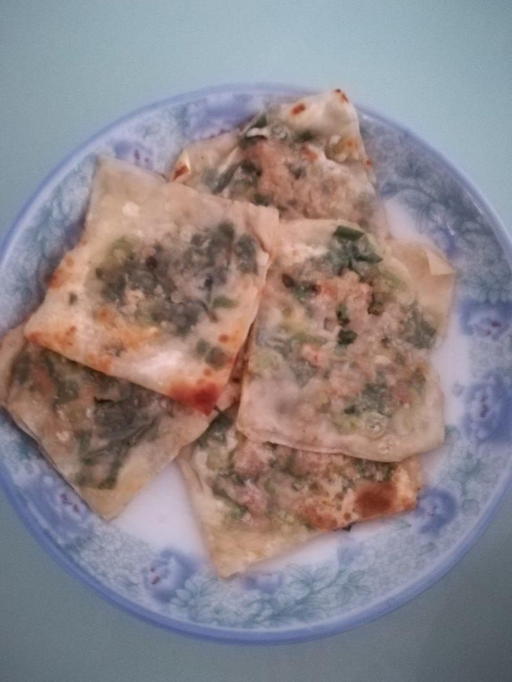 饺子皮版千层肉饼