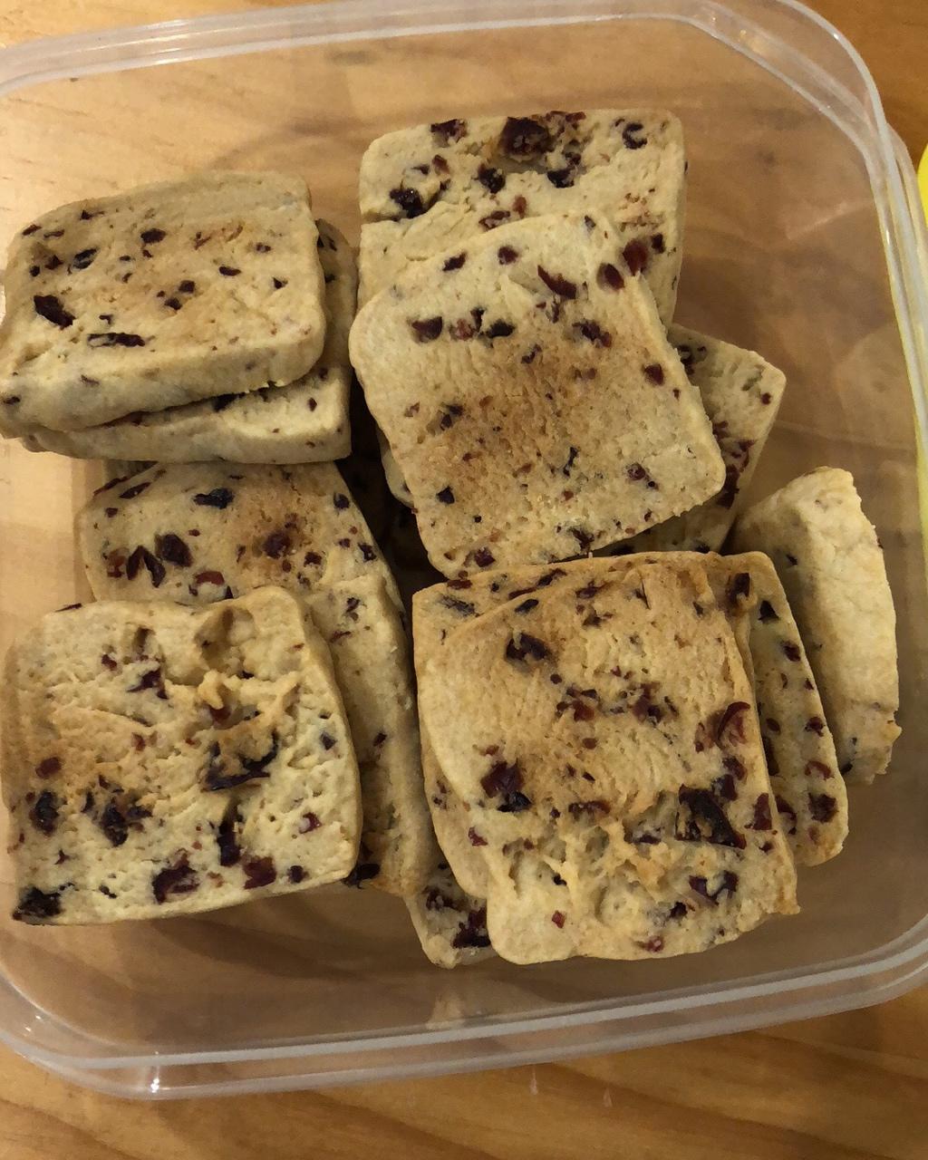蔓越莓饼干——少油少糖中筋面粉