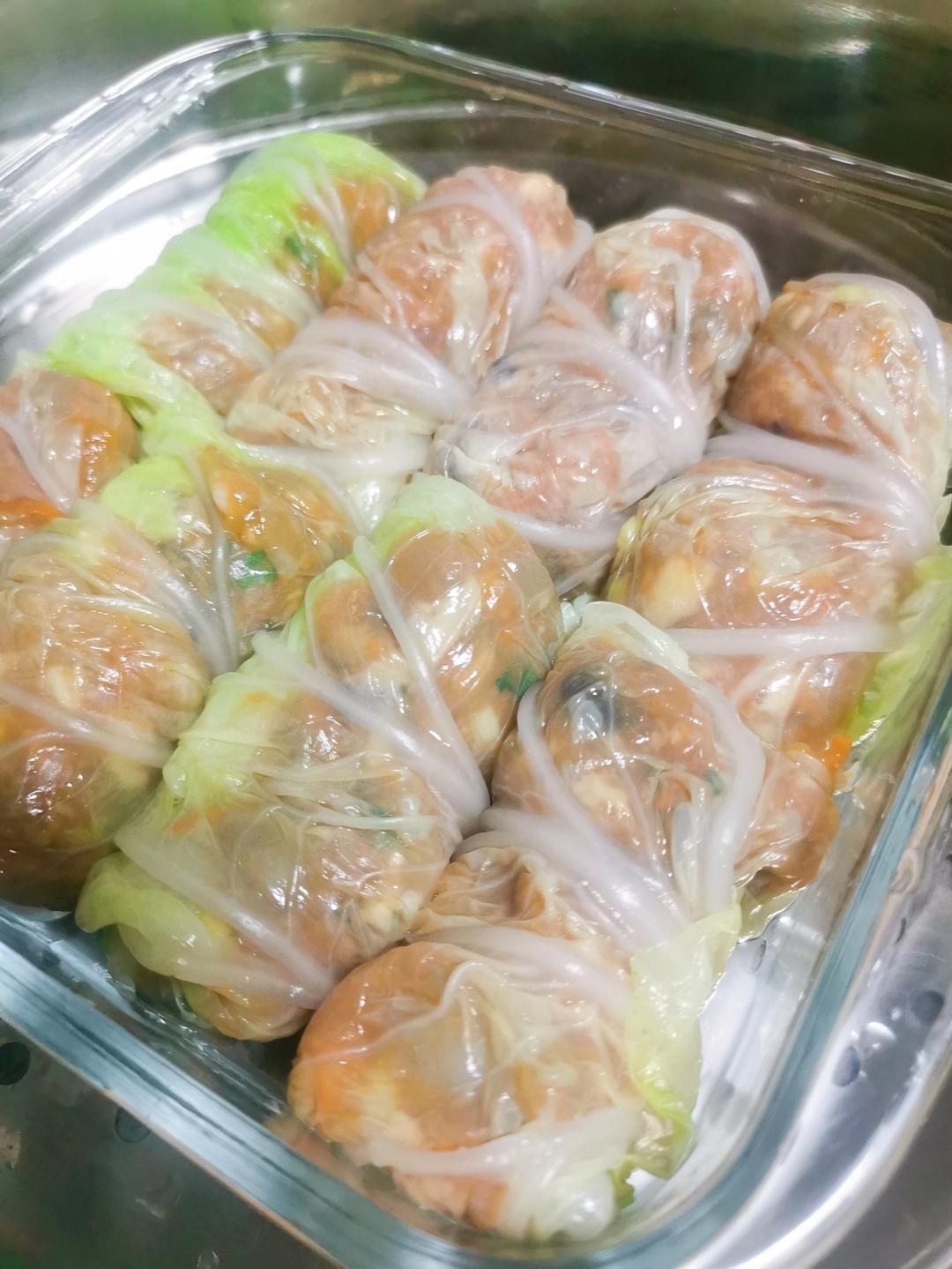 鸡肉虾仁白玉卷【11月北鼎蒸炖锅食谱】