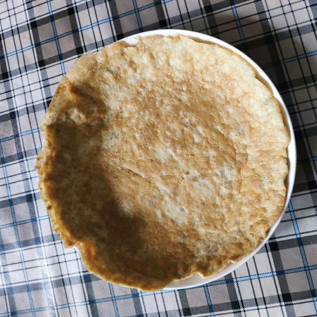 粗纤维洋车前子壳粉鹅蛋煎饼-生酮低碳无麸质减脂