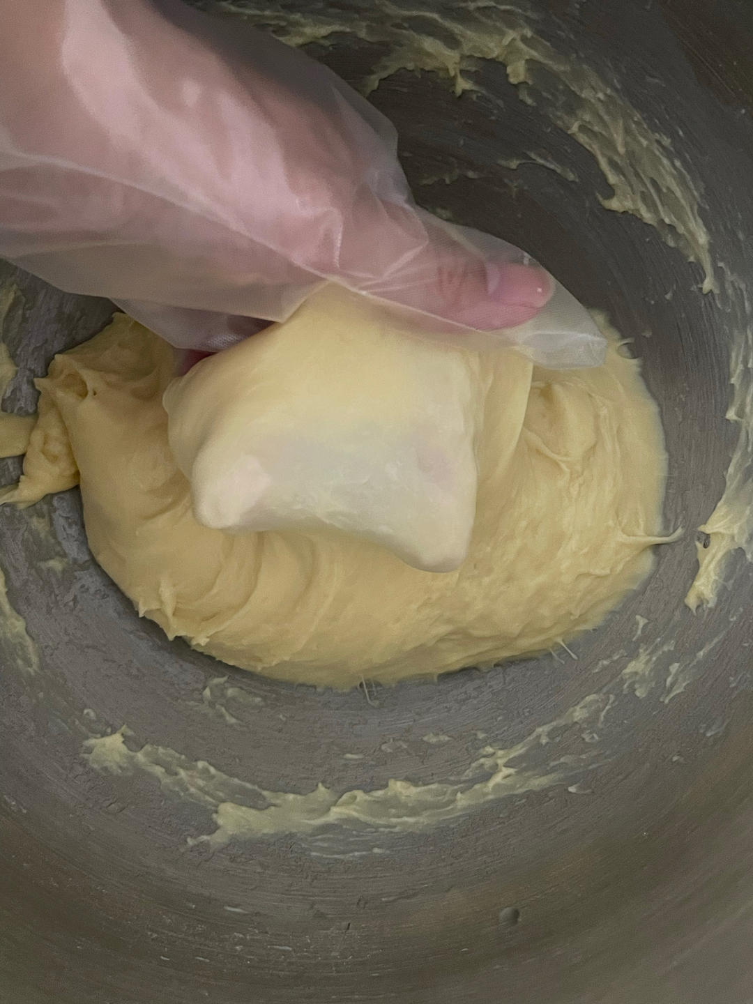 分享干货‼️如何用厨师机15分钟揉出手套膜