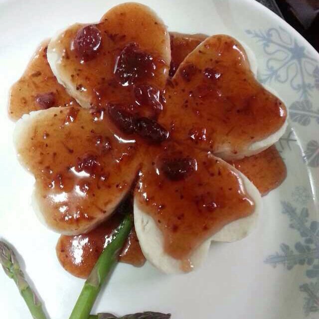 蓝莓山药花