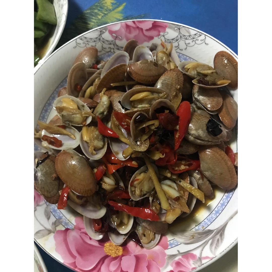 爆炒花甲（孕妇可吃）